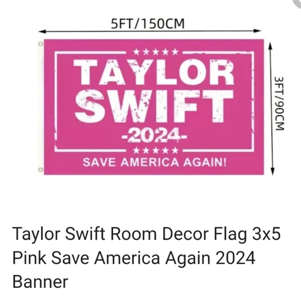 Taylor Swift 2024 Save America Again 3x5 Banner